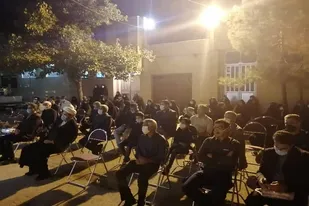 برگزاری مراسم آبروی محله،یادبود شهید مدافع سلامت سید عباس سجادی