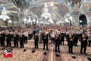 مراسم سالروز ارتحال امام خمینی(ره) و گرامیداشت شهدای ۱۵ خرداد در حرم مطهر رضوی