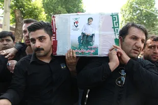 مراسم تشییع پیکر شهید علیرضا خراسانی در گرگان