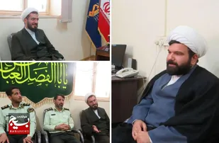 دیدار مسئول و کارکنان عقیدتی انتظامی با مسئول و مجموعه نمایندگی ناحیه هندیجان