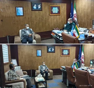 جلسه مدیر کانون بسیج مهندسین صنعت نفت با مدیر تعمیرات تجهیزات صنعتی مناطق نفتخیز جنوب