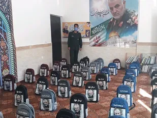 توزیع ۷۰ عدد کیف و لوازم التحریر بین نیازمندان توسط سپاه شهرستان کوهبنان