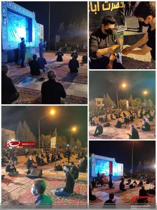 ده شب مجلس عزاداری در جوار شهدای گمنام غواص نجف آباد برگزار شد.
