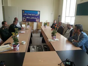 دیدار مسئول دفتر نمایندگی ولی فقیه سپاه شاهرود از کانون بسیج فرهنگیان بسطام
