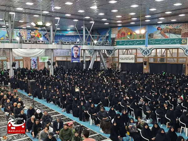 مراسم هفتمین روز شهادت شهدای مدافعان امنیت