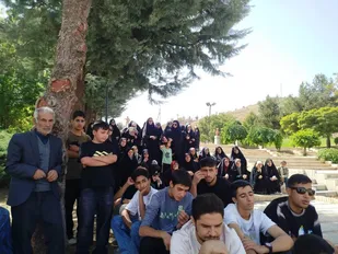 حضور بسیجیان شریف شهرستان آوج در باغ موزه دفاع مقدس استان همدان