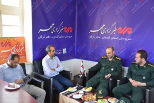 دیدار جانشین سپاه نینواگلستان با دو خبرگزاری مهر و تسنیم
