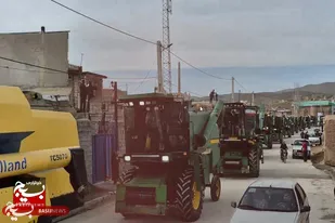 رژه اقتدار و حماسه در روستای گنبدان لالجین