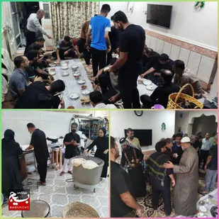 خدمات رسانی به زائران برگشتی در موکب امام حسن مجتبی (ع) بندرهندیجان