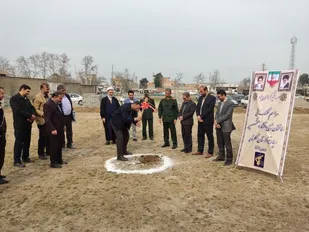 کلنگ زنی ساختمان ستاد اقشار سپاه نینوا استان گلستان