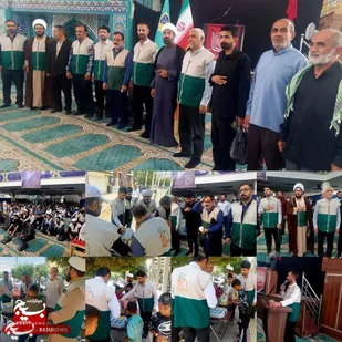 برپایی ایستگاه صلواتی کانون خدمت رضوی