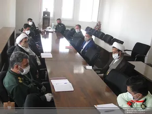 جلسه مشترک سپاه شهرستان فاروج با نیروی انتظامی