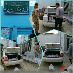 تهیه و توزیع نزدیک به 400 پرس غذای گرم بین خانواده های نیازمند