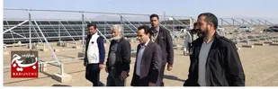 بزرگترین نیروگاه خورشیدی مشارکتی کشور در خلیل آباد به بهره برداری می&zwnj;رسد