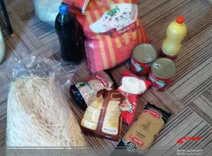 توزیع بسته&zwnj;های حمایتی توسط بسیجیان پایگاه محدثه بهار