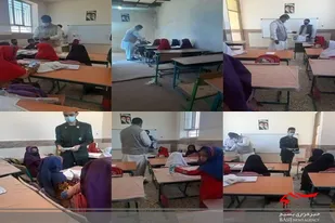 توزیع ماسک در ۳ مدرسه شهرستان سیب و سوران