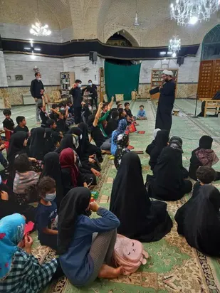 برگزاری غرفه کودک نوجوان در مسجد جامع یخدان شهرستان میبد