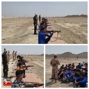 برگزاری میدان تیر دانش آموزان بسیجی سیریک