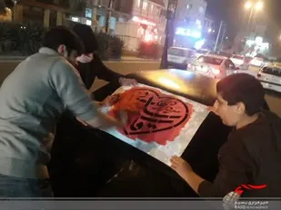 برپایی ایستگاه صلواتی به مناسبت سالگرد شهدای مقاومت