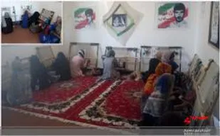 کارگاه آموزش گلیم بافی در روستاهای بخش مرکزی کرمانشاه برگزار گردید