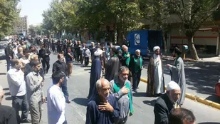 مراسم سوگواری شهادت امام صادق(ع) در ملایر برگزار شد