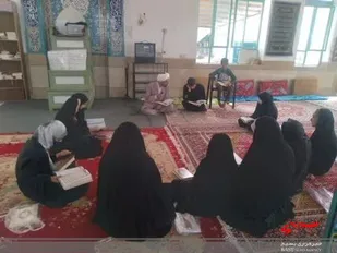جزء خوانی قرآن کریم در روستای آبچنار
