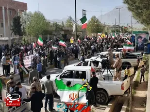 رزمايش جان&zwnj;فدا های امام رضایی ایران در خانمیرزا