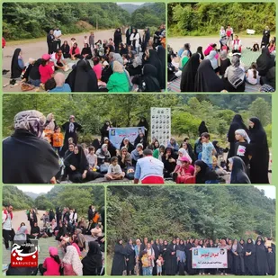 پیاده روی بانوان بسیجی عباس آباد