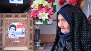مادر شهید خانلرخانی به فرزند شهیدش پیوست