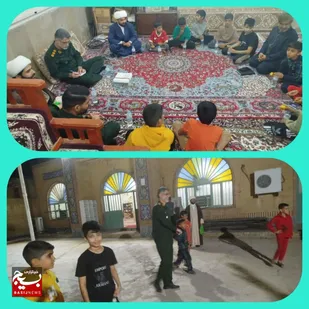 سرهنگ منصوری و نونهالان: روزی پر از انرژی و نشاط در پایگاه شهید کاظمی