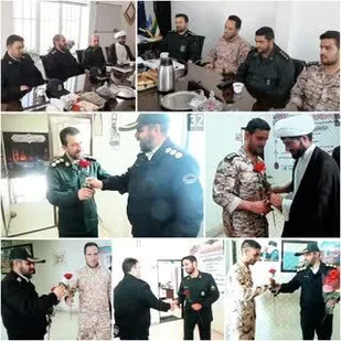 تجلیل فرمانده انتظامی پیشوا از فرمانده سپاه و بسیجیان