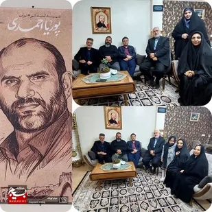 بازدید از خانواده محترم شهید پوریا احمدی در قالب طرح سپاس و دیدار