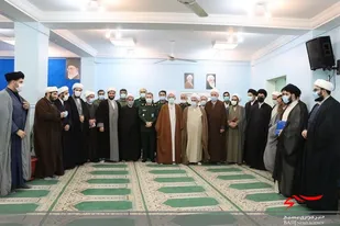 دیدار اعضای ستاد برگزاری کنگره شهدای روحانی شمال کشور با آیت الله محمدی لائینی