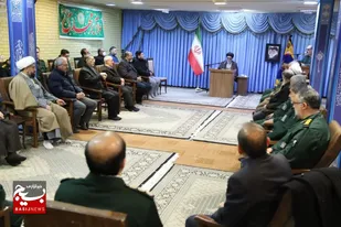 دیدار فرماندهان و پیشکسوتان سپاه عاشورا با آل هاشم