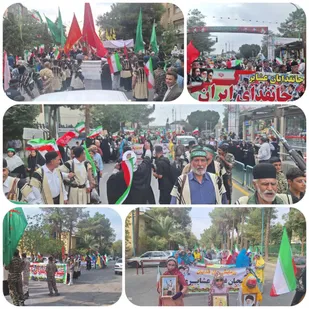 حضور عشایر غیور بسیجی خواهران و برادران ایل بختیاری و قشقایی در رزمایش بزرگ &laquo;جانفدایان اصفهان؛ نصف جهان&raquo;