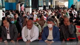 تجمع بزرگ بسیجیان به مناسبت پنجم آذرماه در مصلی جمعه دیلم برگزار شد