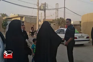 برپایی ایستگاه صلواتی غدیر در روستای جزیره شمالی