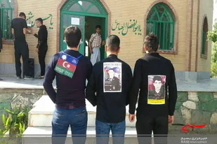 پذیرایی از زائرین اربعین حسینی کشور آذربایجان در موکب سیدالشهدا(ع) نهاوند