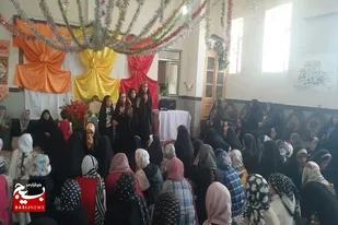 برگزاری جشن عید غدیر توسط بسیجیان پایگاه&zwnj;های الزهرا و نورالهدی دمق