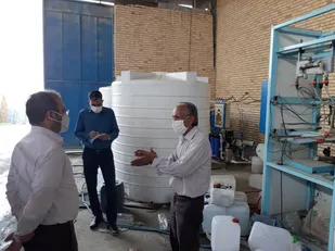 بازدید مسئول بسیج مهندسین صنعت هرمزگان از واحد صنعتی مهتاب قطران جنوب