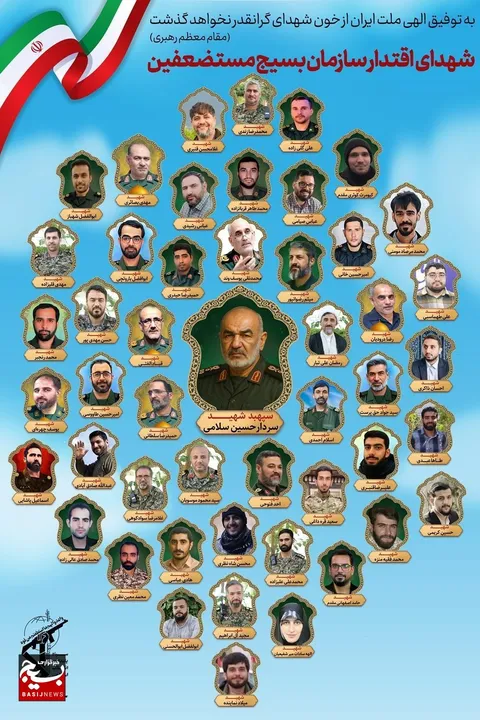 تصاویر شهدای اقتدار سازمان بسیج مستضعفین