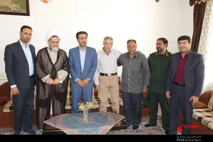 دیدار با جانبازان در شهرستان سامان
