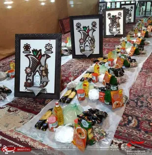 توزیع 20 بسته مواد غذایی با همت بسیجیان مسجد انقلاب بجنورد