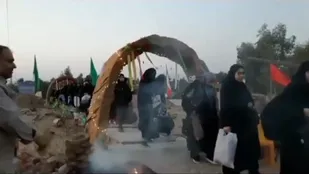 استقبال خادم&zwnj;الشهدای اردوگاه شهیدجعفرزاده از زائران راهیان نور