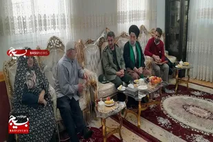 دیدار مسئول سازمان بسیج کارگران و کارخانجات استان همدان با خانواده جانبازان+تصاویر
