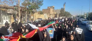 خروش انقلابی و فریاد استکبار ستیزی برای حمایت از مردم مظلوم غزه دراصفهان