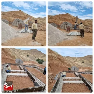 شروع به کار احداث منزل مسکونی برای خانواده نیازمند در اندیکا توسط گروه&zwnj;های جهادی