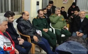 حضور فرمانده سپاه قدس گیلان در مناطق سیل&zwnj;زده پیربازار رشت