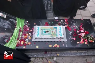 برگزاری تولد شهید مدافع حرم &laquo;سید میلاد مصطفوی&raquo; در گلزار شهدای بهار