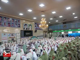 طنین نوای بندگی دختران مه&zwnj;ولاتی در جشن تکلیف دانش&zwnj;آموزی